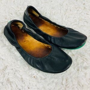 Tieks Black Leather Women's comfortable Flats size 8